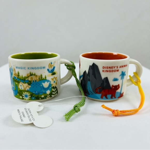 Starbucks Other - Starbucks Disney’s Magic Kingdom/Animal Kingdom Been There Ornament Mugs